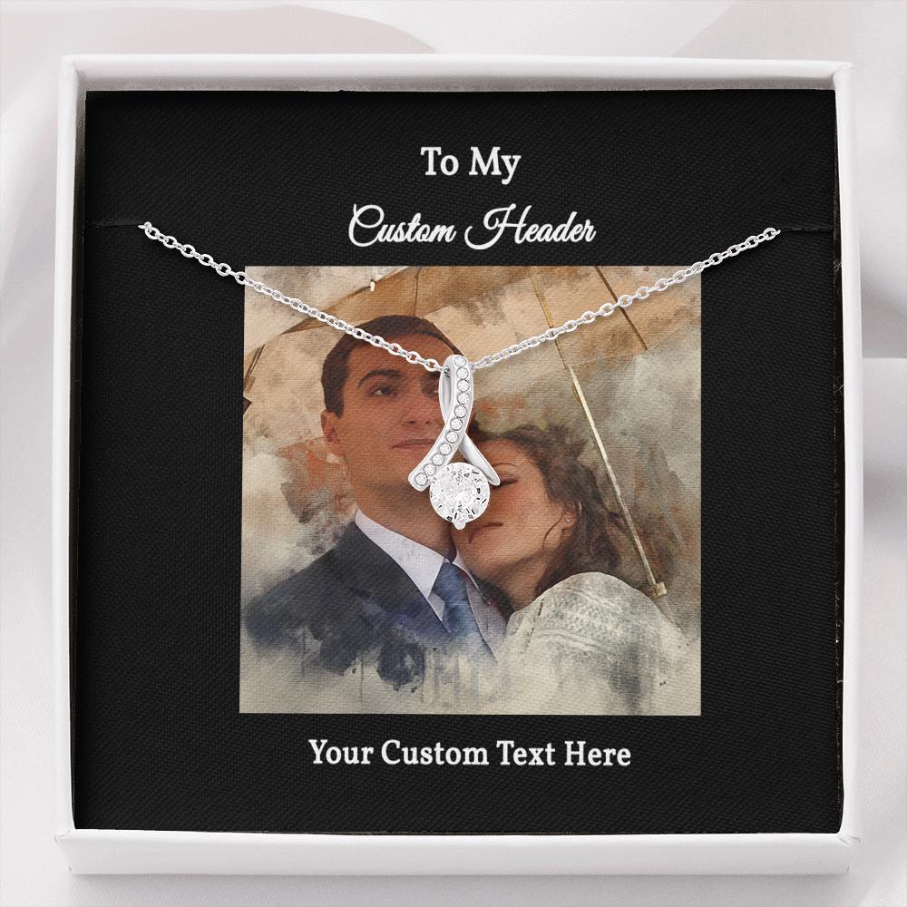 Elegant Necklace with a Personalized Portrait