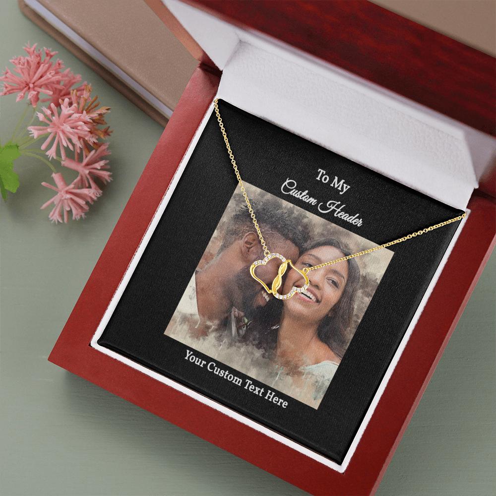 Everlasting Love Necklace with a Personalized Portrait
