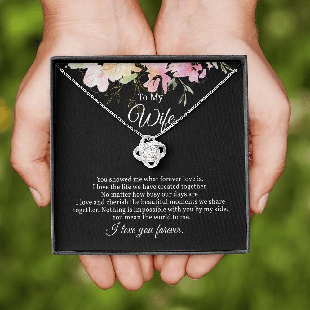 Stunning Love Knot Necklace for Wife