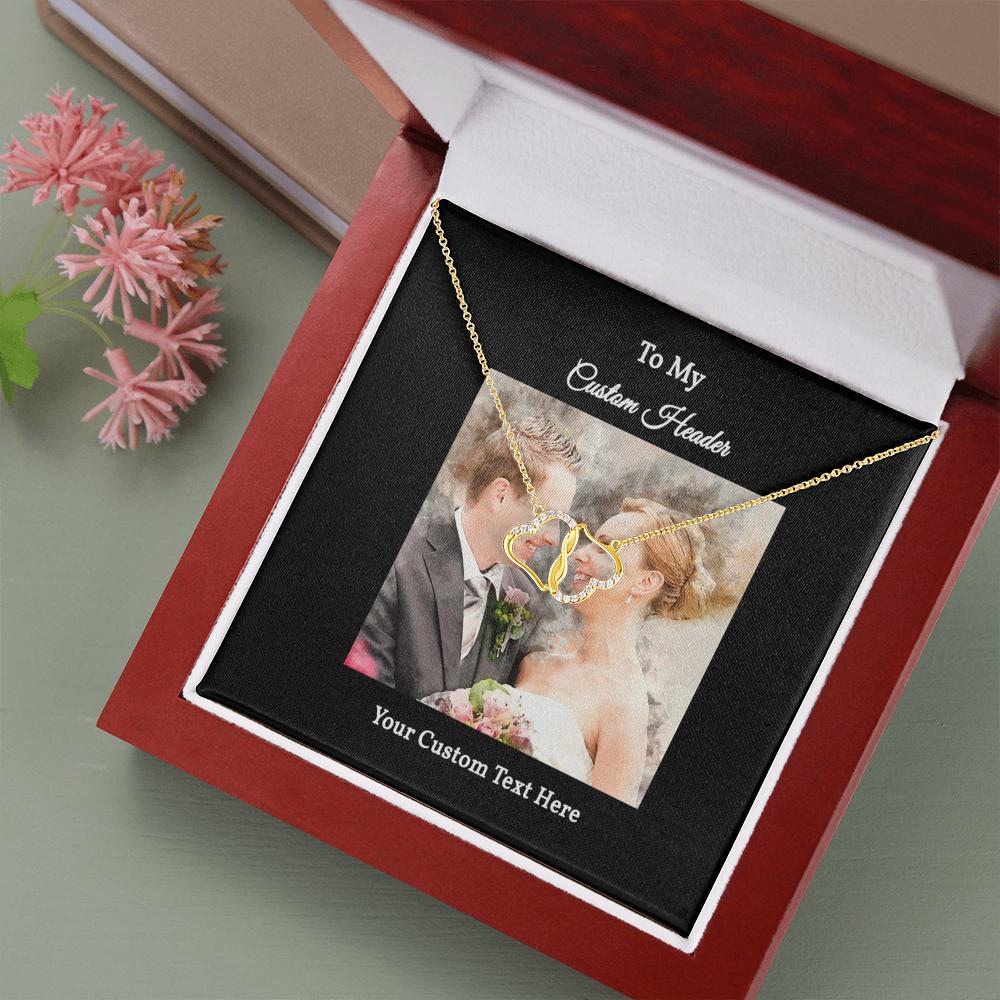 Everlasting Love Necklace with a Personalized Portrait