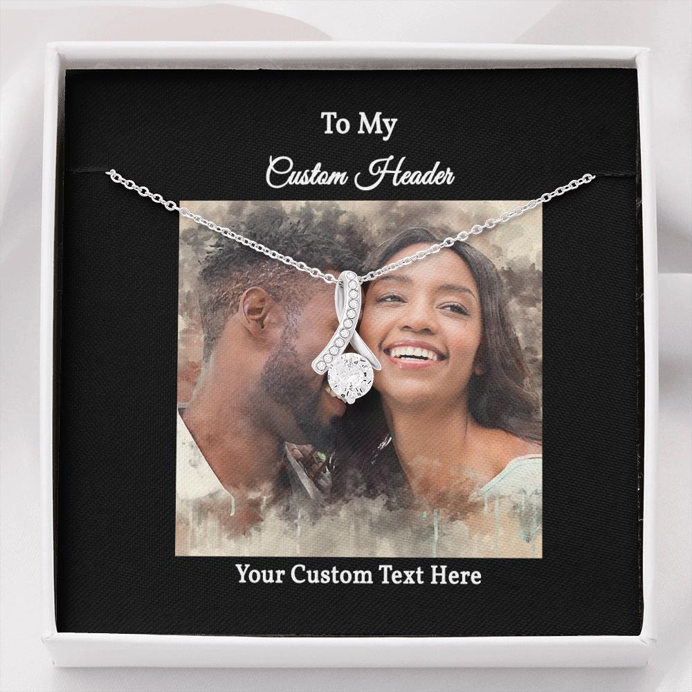 Elegant Necklace with a Personalized Portrait