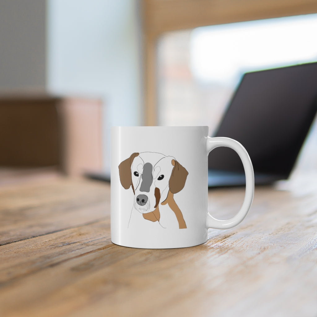 Custom Hand Drawn Dog Pet Mug