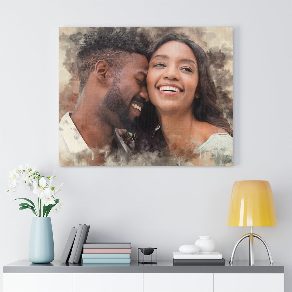 Personalized Watercolor Painting, Custom Watercolor Portrait From Photo