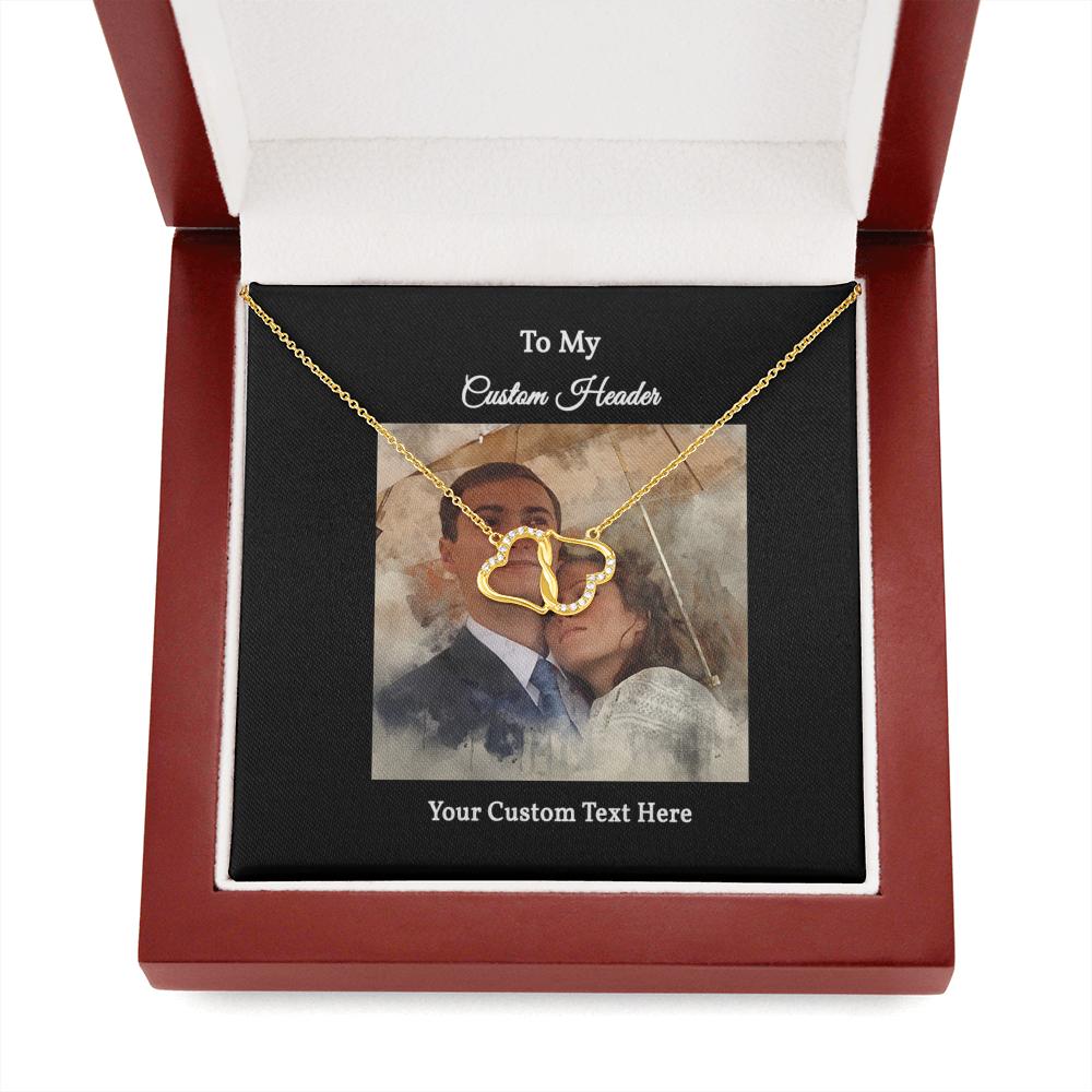 Everlasting Love Necklace with a Personalized Portrait