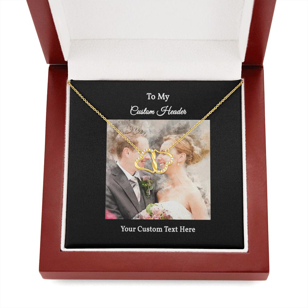 Everlasting Love Necklace with a Personalized Portrait