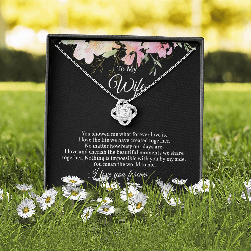 Stunning Love Knot Necklace for Wife