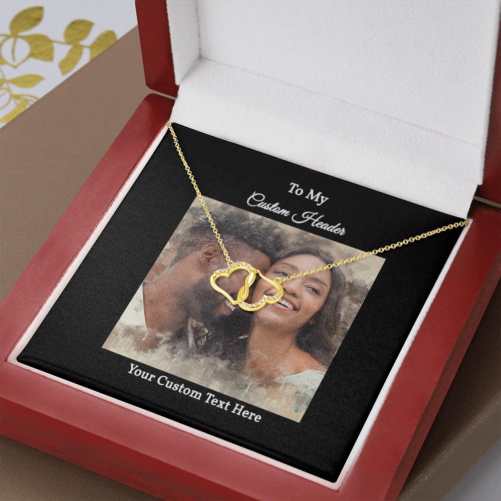 Everlasting Love Necklace with a Personalized Portrait