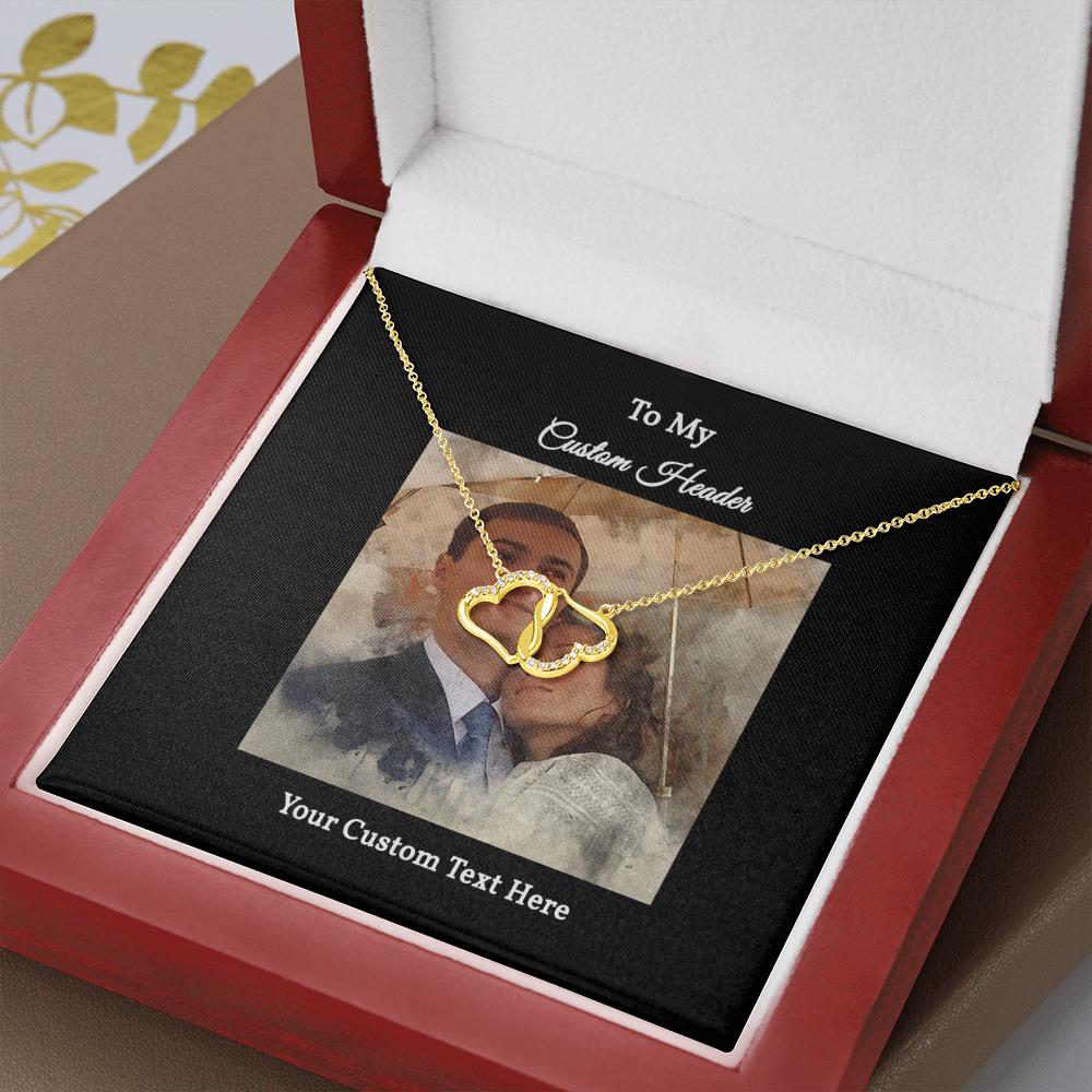 Everlasting Love Necklace with a Personalized Portrait