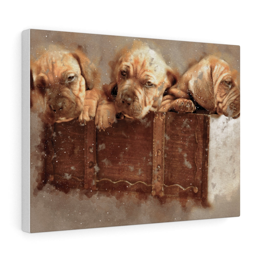 Personalized Pet Digital Watercolor Portrait on Canvas