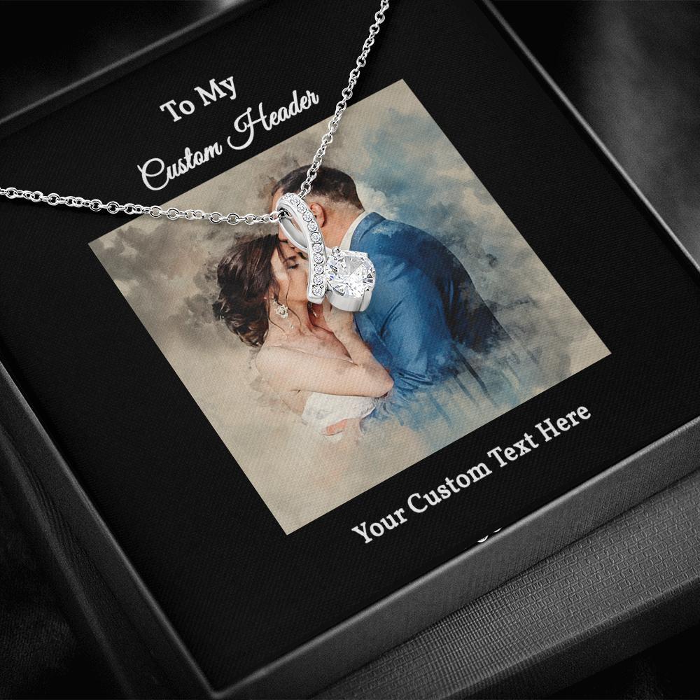 Elegant Necklace with a Personalized Portrait