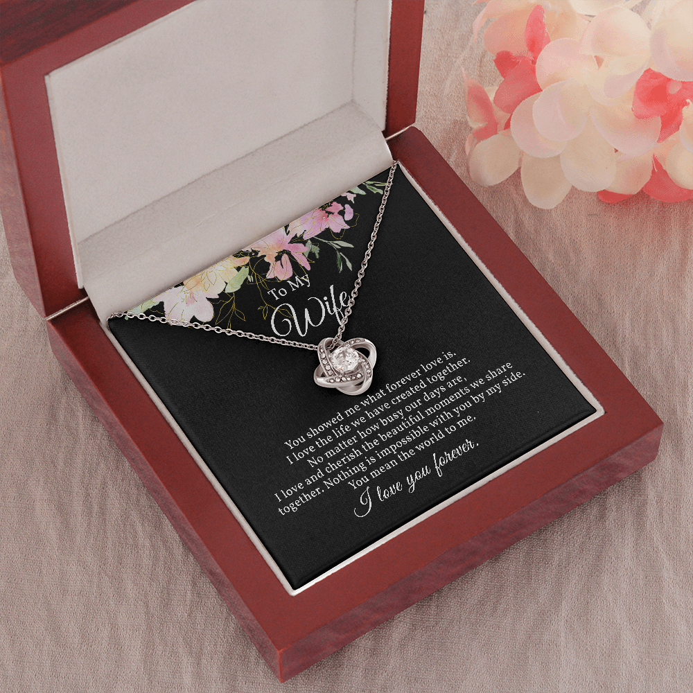 Stunning Love Knot Necklace for Wife