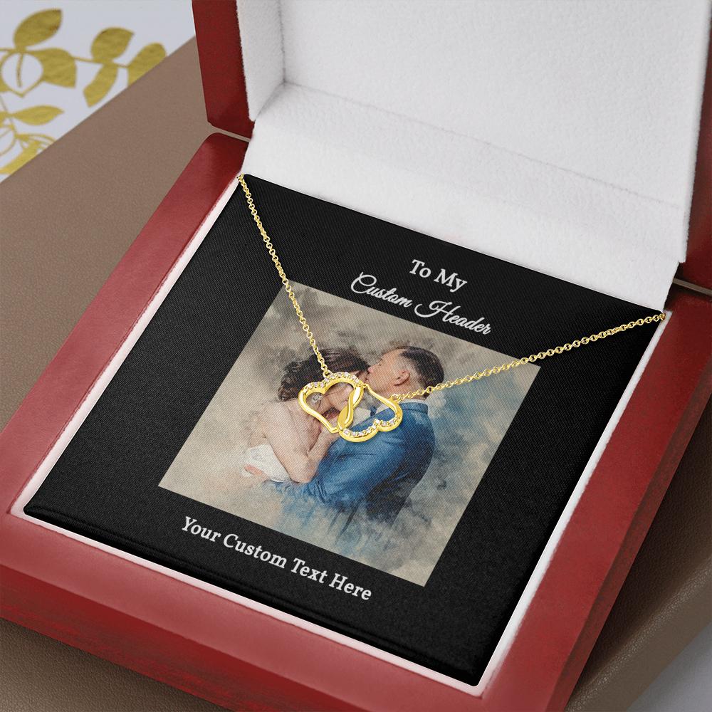 Everlasting Love Necklace with a Personalized Portrait
