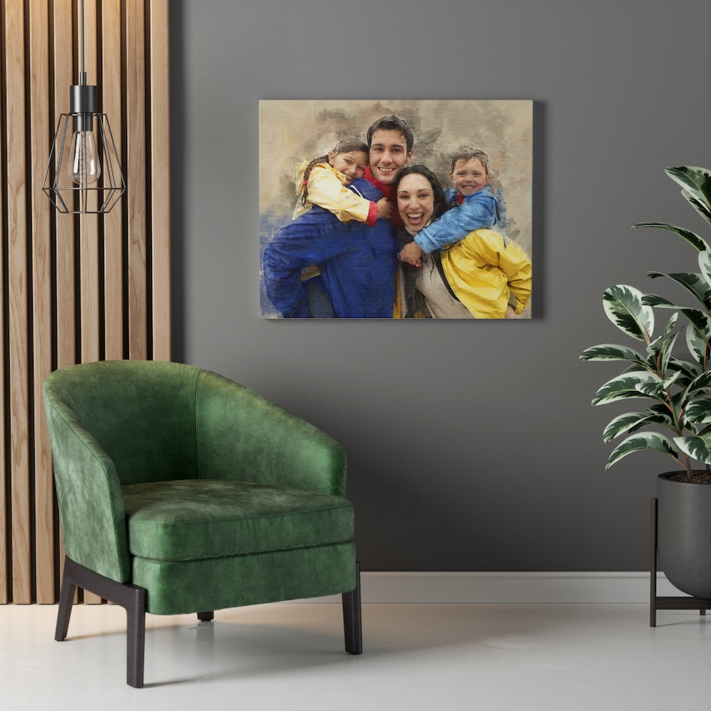 Personalized Watercolor Painting, Custom Watercolor Portrait From Photo