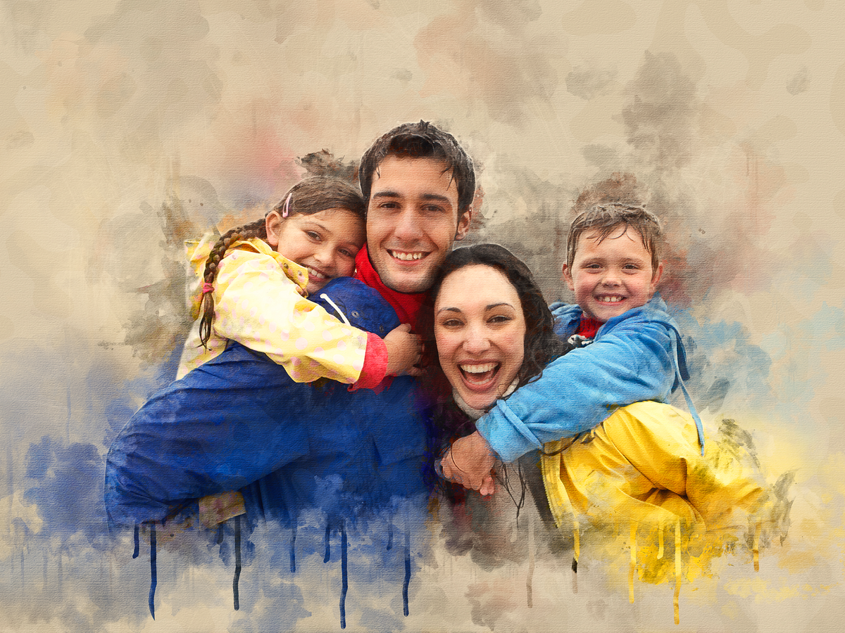 Personalized Watercolor Painting, Custom Watercolor Portrait From Photo