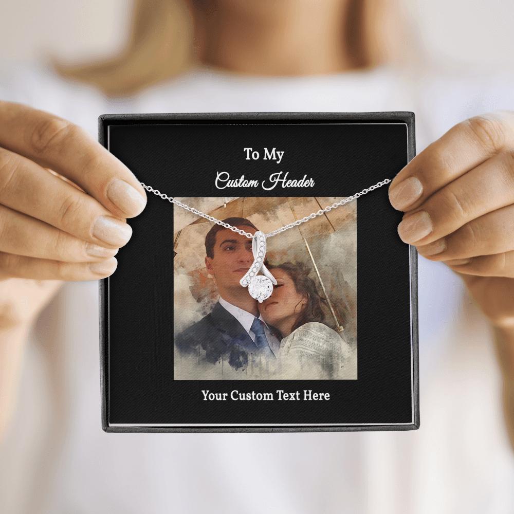 Elegant Necklace with a Personalized Portrait