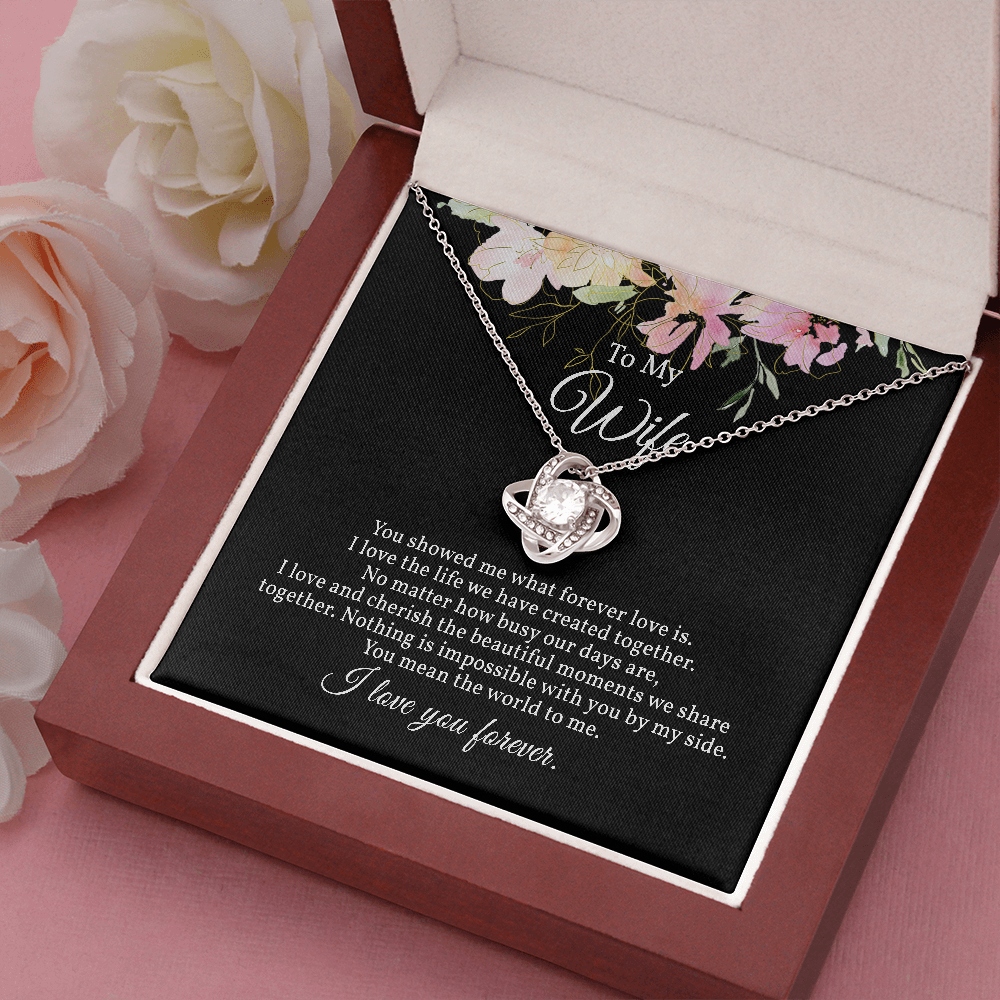 Stunning Love Knot Necklace for Wife