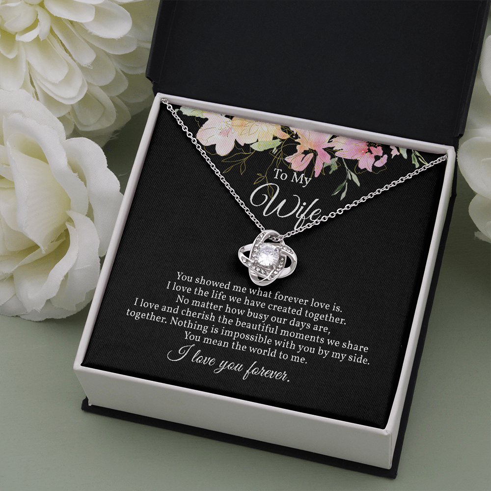 Stunning Love Knot Necklace for Wife