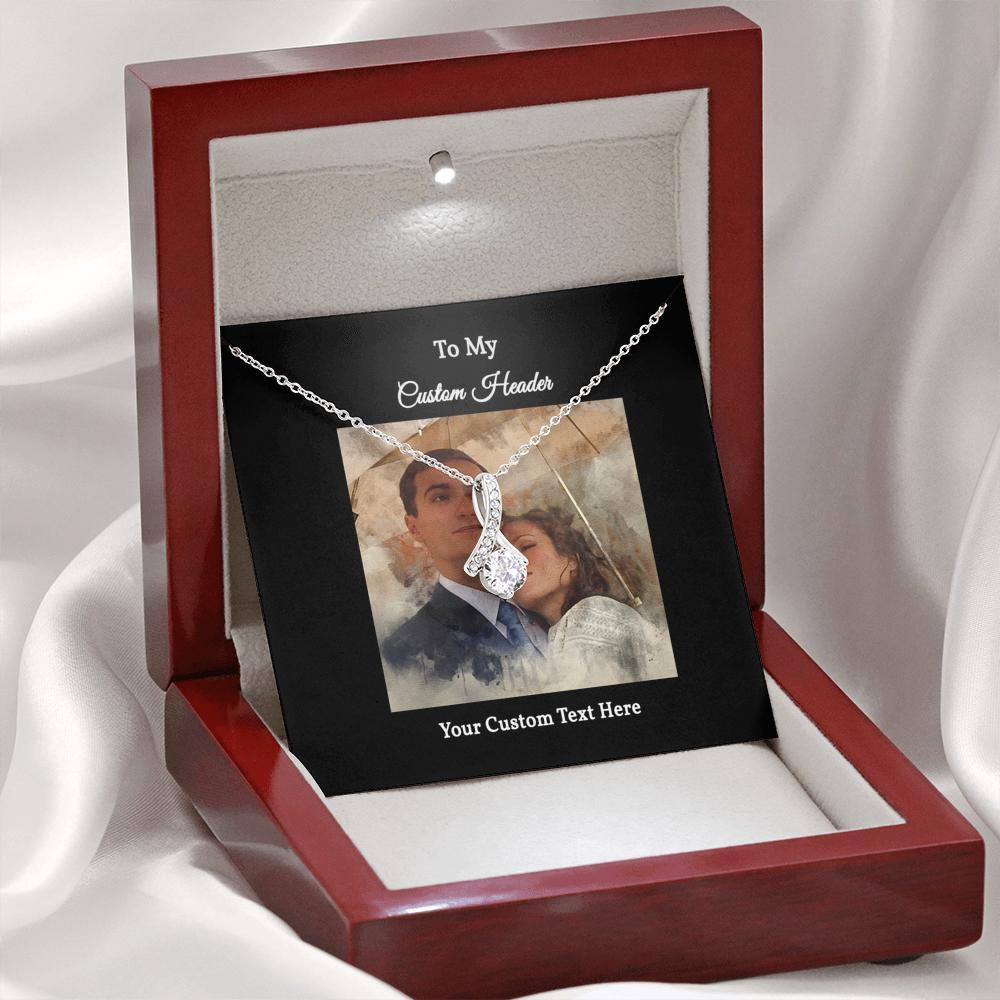 Elegant Necklace with a Personalized Portrait
