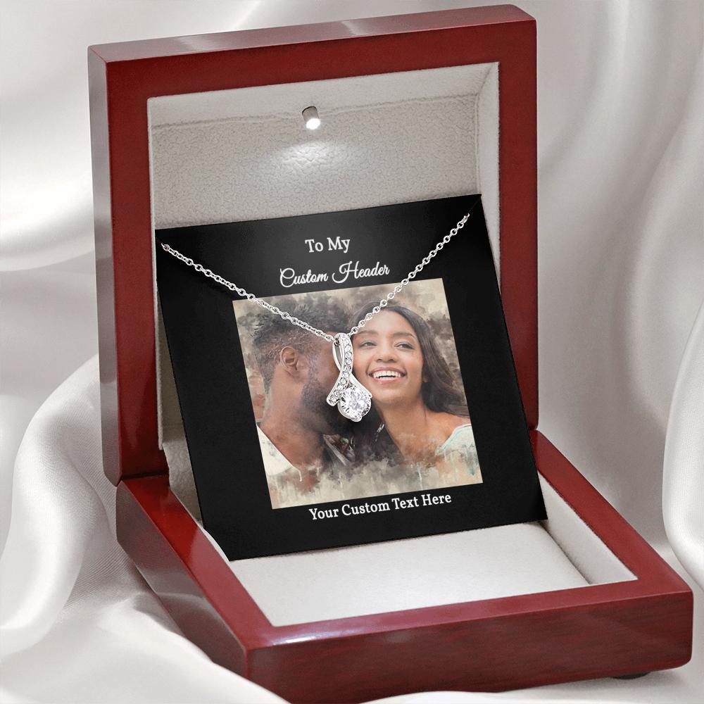 Elegant Necklace with a Personalized Portrait