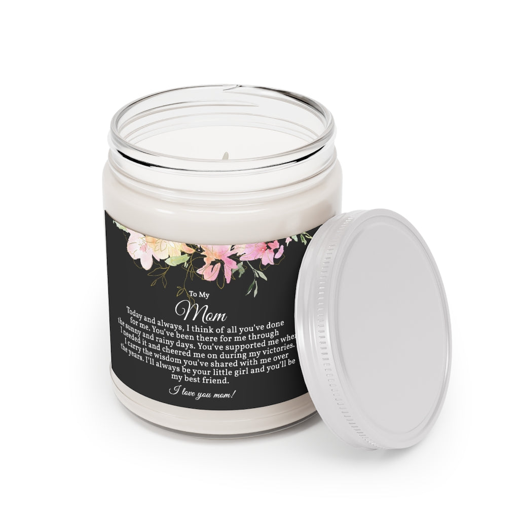 To Mom Message on Candle Jar with Aromatherapy Candle, 9oz