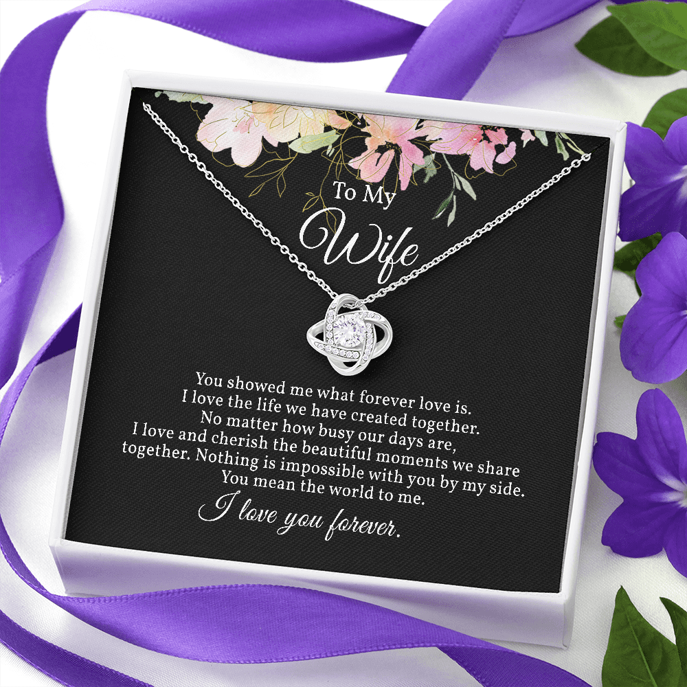 Stunning Love Knot Necklace for Wife