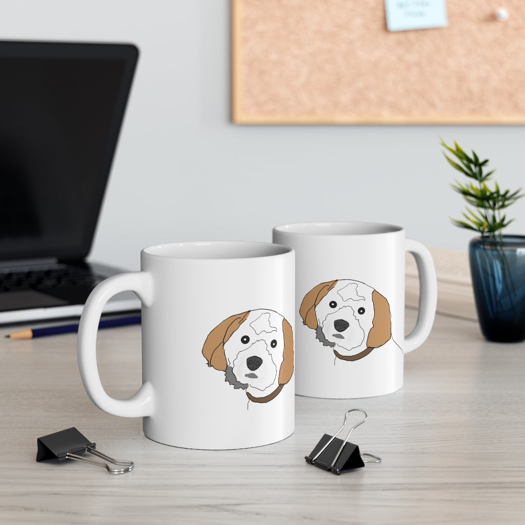Custom Hand Drawn Dog Pet Mug