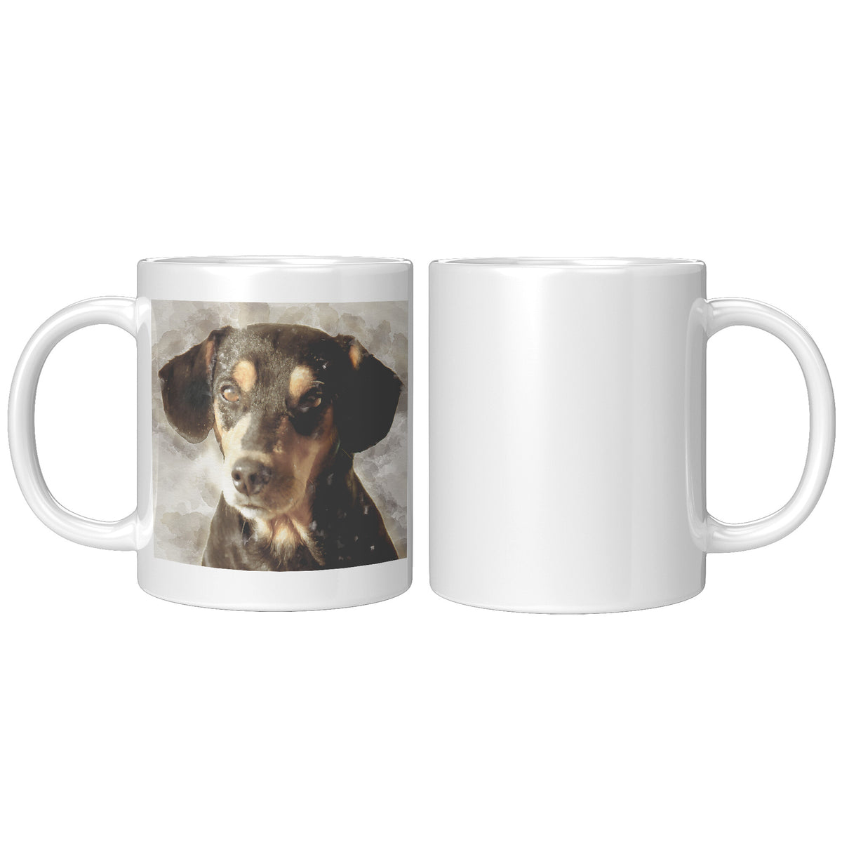 Mug with a Personalized Pet Portrait in Water Color