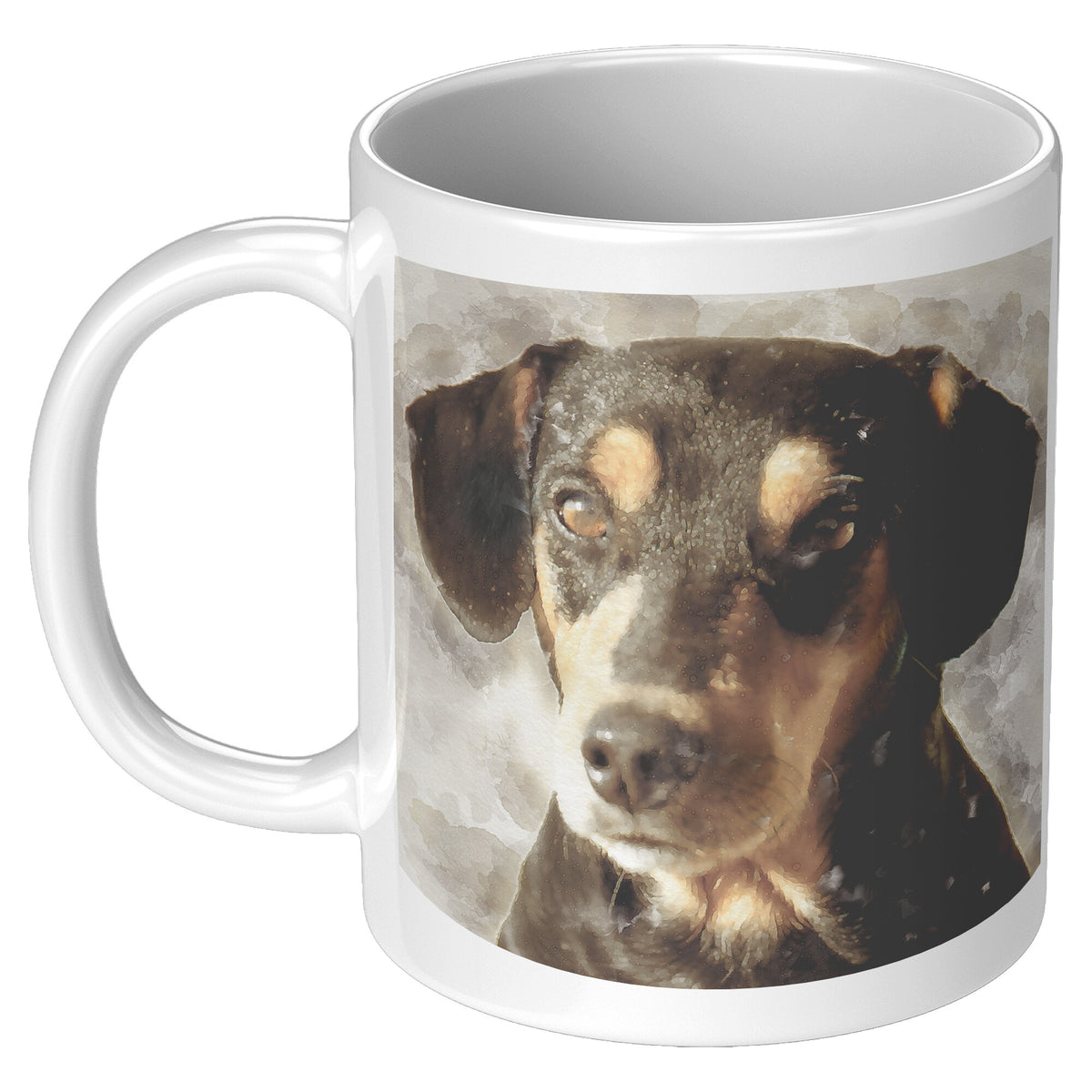 Mug with a Personalized Pet Portrait in Water Color