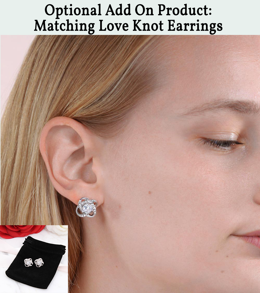 Elegant Love Knot Necklace for Grandma