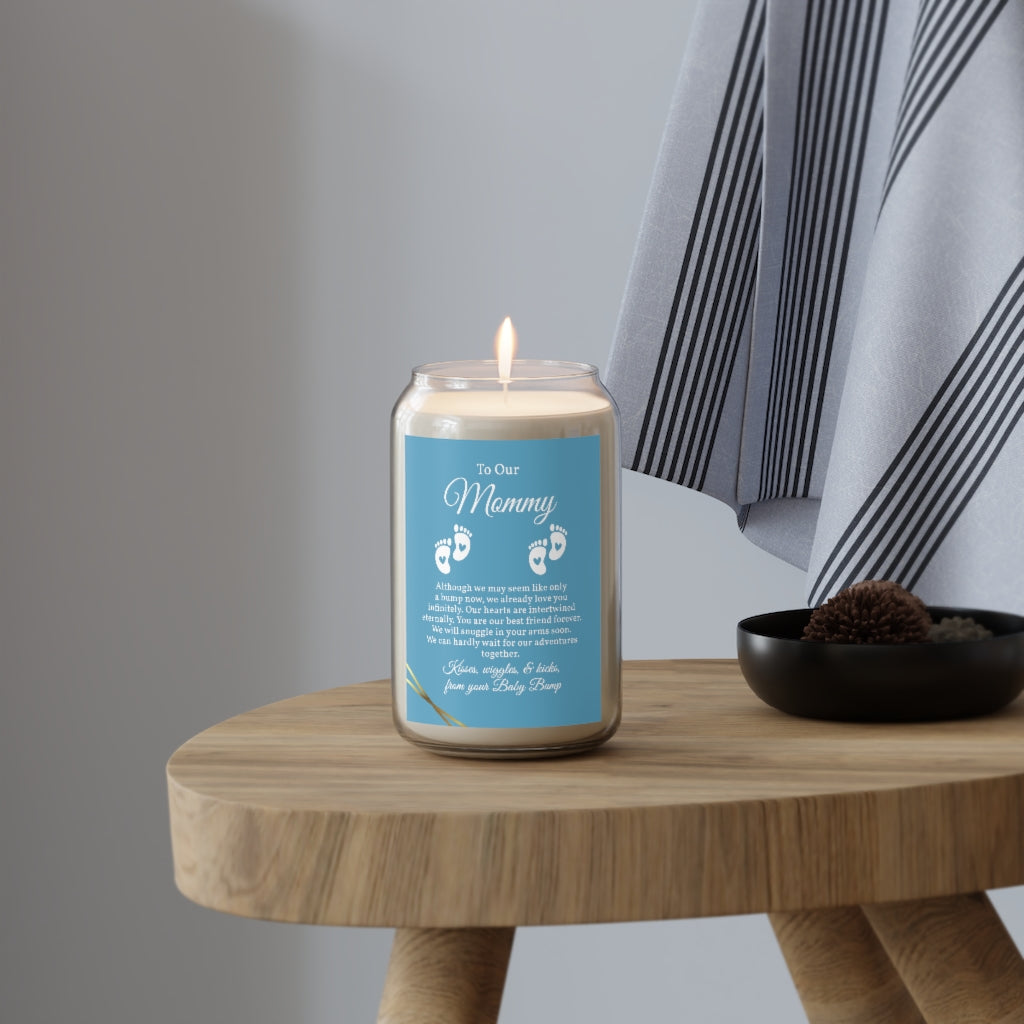 Twin Baby Gift for Mom, Twin Baby Shower, Gift For Twins, Baby Gender Reveal, Unique Baby Gift, Expecting Mom Gift, Pregnancy Reveal, Aromatherapy Candle, 13.75oz