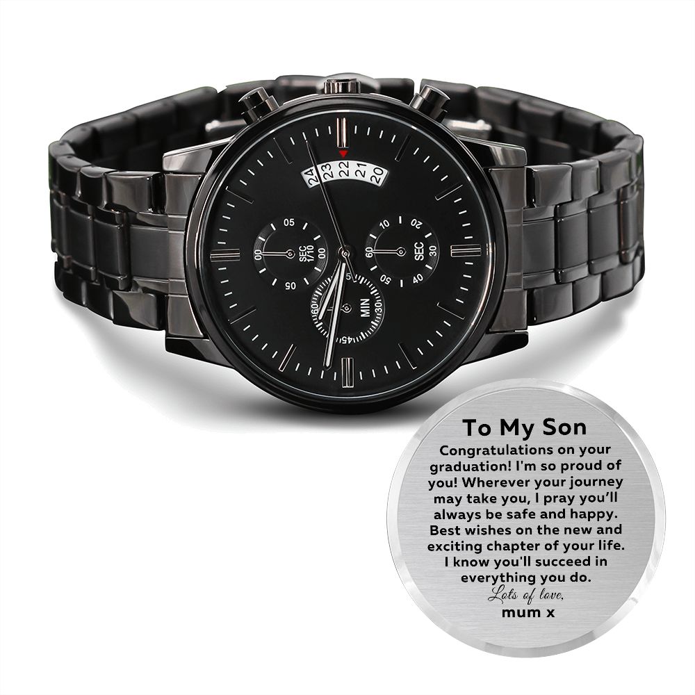 Watch for Son from Mom - Graduation Gift for Son