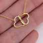 Stunning Gold Hearts Pendant Necklace for Mom