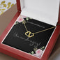 Gold Hearts Pendant Necklace - You Are Amazing Gift