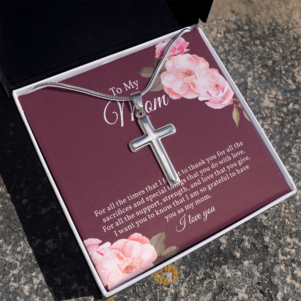 Cross Necklace for Mom