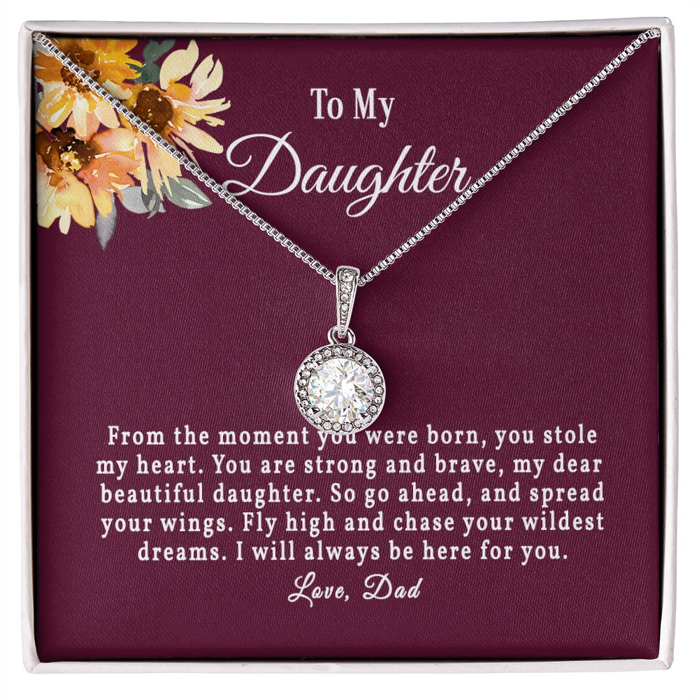 Personalized Gift Necklace for Daughter, Gift for Daughter From Dad,