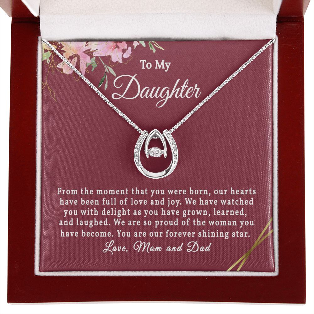 Necklace Gift For Daughter, Jewelry Gift From Mom and Dad,