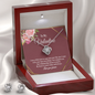 Elegant Love Knot Earring and Necklace Set for Her