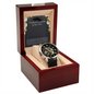 Men's Openwork Watch with Mahogany Style Luxury Box
