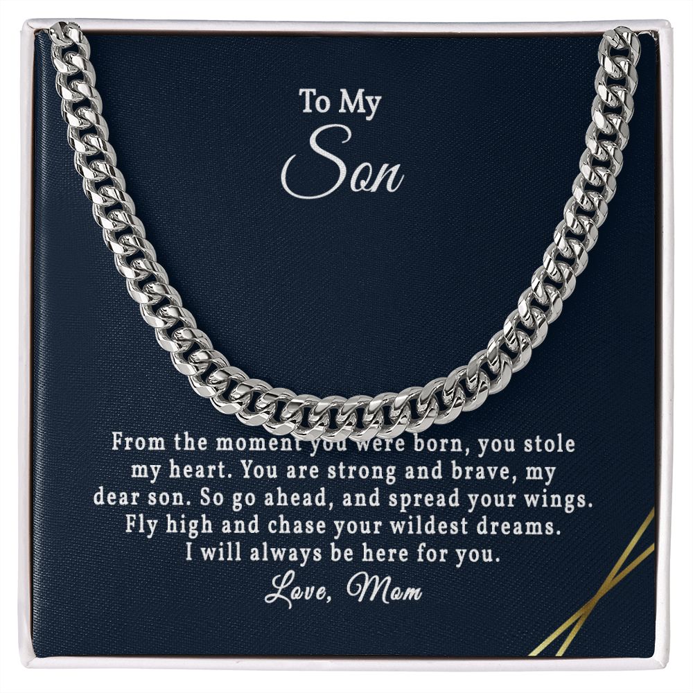 Personalized Gift Mens Necklace For Son,