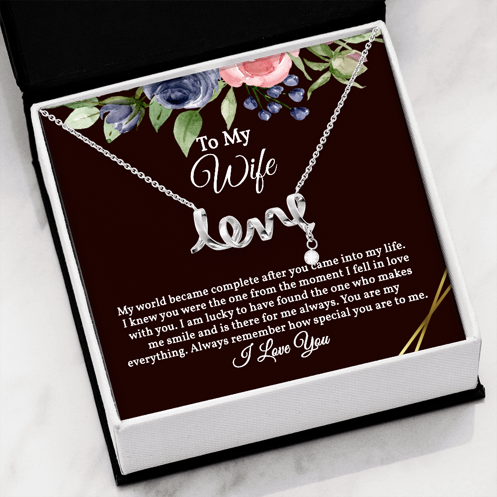 Love Pendant Necklace for Wife