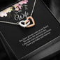 Two Hearts Necklace Gift for Wife