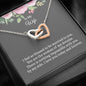 Two Hearts Necklace Gift for Wife