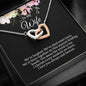 Two Hearts Necklace Gift for Wife