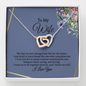 Interlocking Hearts Pendant Necklace for Wife
