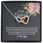 Interlocked Hearts Necklace for Girlfriend