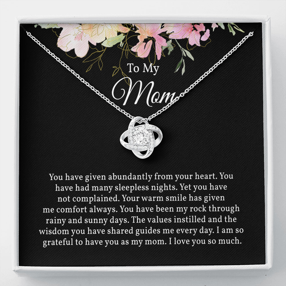 Stunning Love Knot Necklace for Mom