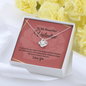 To My Beautiful Valentine Love Knot Necklace