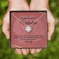 To My Beautiful Valentine Love Knot Necklace