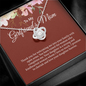 Love Knot Necklace for Girlfriend's Mom
