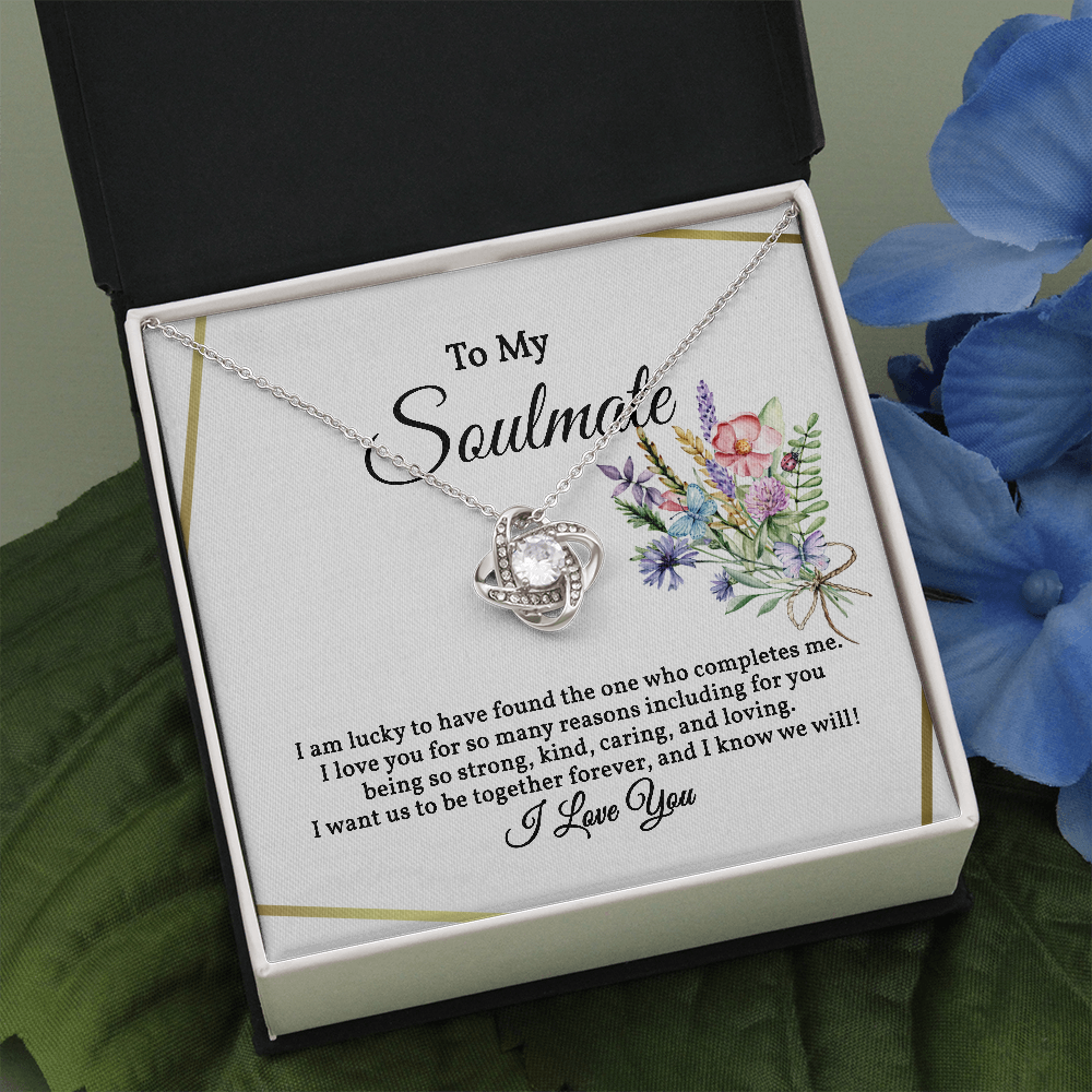 Stunning Love Knot Necklace To My Soulmate